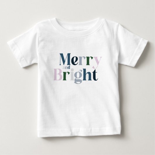 Frohe und helle Weihnachten Baby T-shirt (Vorderseite)