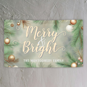 Frohe und helle Weihnachten Banner