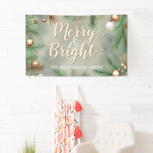 Frohe und helle Weihnachten Banner (Insitu)
