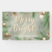 Frohe und helle Weihnachten Banner (Horizontal)