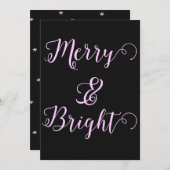 Frohe und helle Weihnachten Ebony Black (Vorne/Hinten)