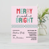 Frohe und helle Weihnachten Einladung (Stehend Vorderseite)