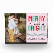 Frohe und helle Weihnachten Fotoblock (Vorderseite)