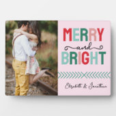 Frohe und helle Weihnachten Fotoplatte (Vorderseite)