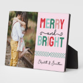 Frohe und helle Weihnachten Fotoplatte (Seite)