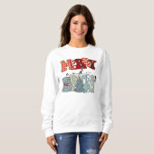 Frohe und helle Weihnachten-frohe Weihnachten-Funn Sweatshirt (Vorne ganz)