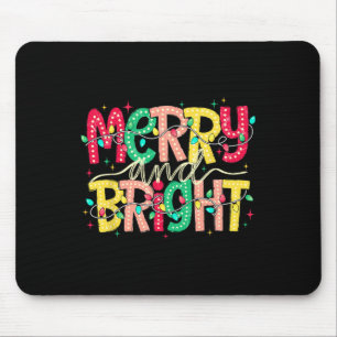 Frohe und helle Weihnachten Funny Pajamas Familie Mousepad