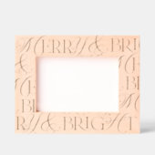 Frohe und helle Weihnachten Geätzte Rahmen (Vorderseite)