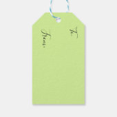 Frohe und helle Weihnachten Geschenkanhänger (Rückseite)