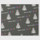 Frohe und helle Weihnachten Geschenkpapier (Flach)