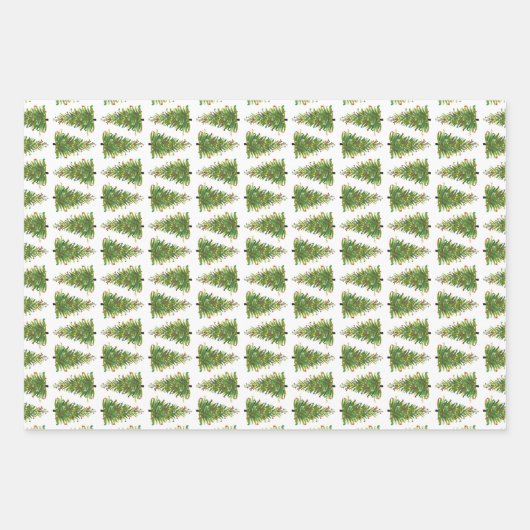 Frohe und helle Weihnachten Geschenkpapier Set (Vorderseite 2)