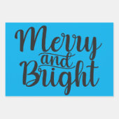 Frohe und helle Weihnachten Geschenkpapier Set (Vorderseite 2)