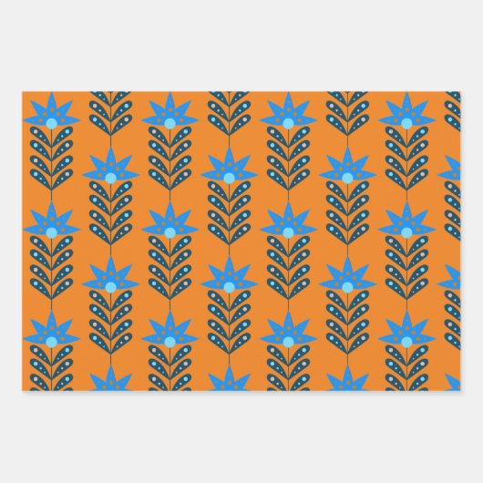 Frohe und helle Weihnachten Geschenkpapier Set (Vorderseite)