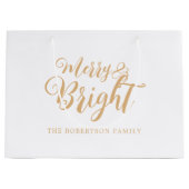 Frohe und helle Weihnachten Große Geschenktasche Große Geschenktüte (Vorderseite)