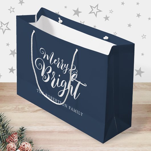 Frohe und helle Weihnachten Große Geschenktüte