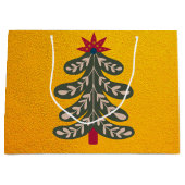 frohe und helle Weihnachten Große Geschenktüte (Vorderseite)