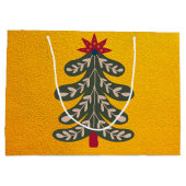 frohe und helle Weihnachten Große Geschenktüte (Rückseite)