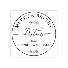 Frohe und helle Weihnachten Gummistempel