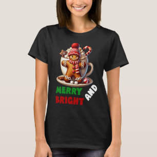 Frohe und helle Weihnachten, heiße Kakaoweihnacht T-Shirt
