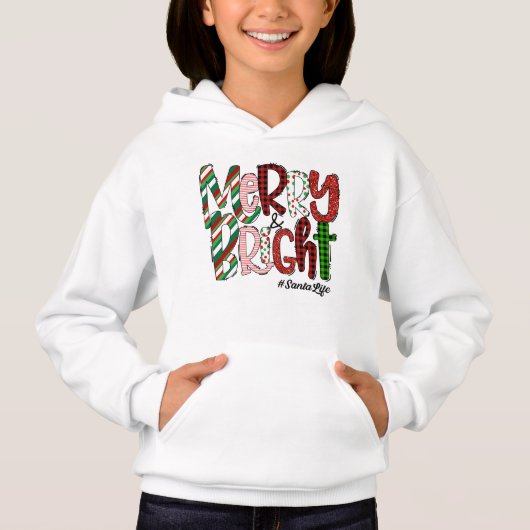 Frohe und helle Weihnachten Hoodie (Vorderseite)