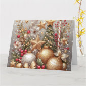 Frohe und helle Weihnachten ich bleibe im Inneren Karte (Gelbe Blume)