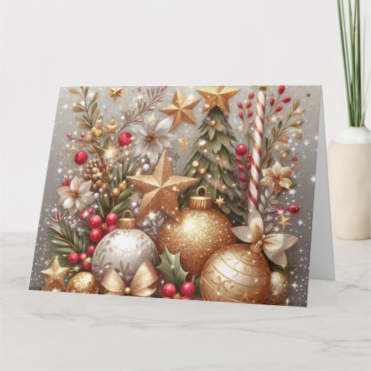 Frohe und helle Weihnachten ich bleibe im Inneren Karte (Vorderseite)