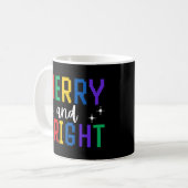 Frohe und helle Weihnachten Kaffeetasse (Vorderseite Links)
