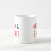 Frohe und helle Weihnachten Kaffeetasse (Mittel)