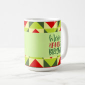 Frohe und helle Weihnachten Kaffeetasse (VorderseiteRechts)