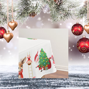 Frohe und helle Weihnachten Klein Tischdecke