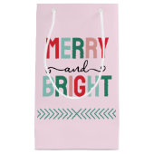 Frohe und helle Weihnachten Kleine Geschenktüte (Vorderseite)