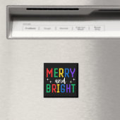 Frohe und helle Weihnachten Magnet (In Situ (Geschirrspüler))