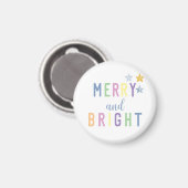 Frohe und helle Weihnachten Magnet (Vorderseite/Rückseite)