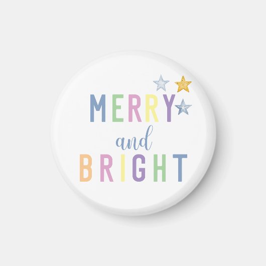 Frohe und helle Weihnachten Magnet (Vorne)