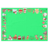 Frohe und helle Weihnachten | Mittel Tischdecke (Vorderseite (Horizontal))
