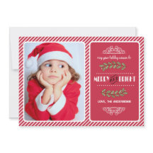 Frohe und helle Weihnachten. Red Stripes Foto