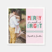 Frohe und helle Weihnachten Serviette (Vorderseite)