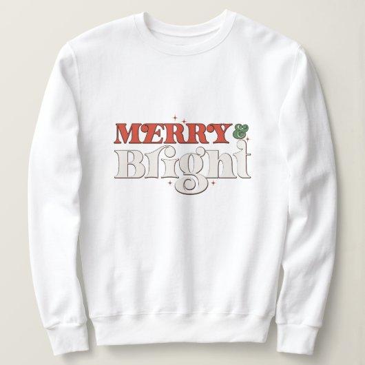 Frohe und helle Weihnachten Sweatshirt (Design vorne)