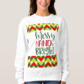 Frohe und helle Weihnachten Sweatshirt (Vorderseite)