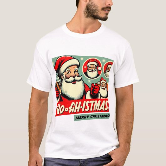 Frohe und helle Weihnachten T-Shirt (Vorderseite)