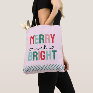 Frohe und helle Weihnachten Tasche