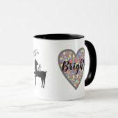 Frohe und helle Weihnachten Tasse (VorderseiteRechts)