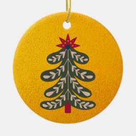 Frohe und helle Weihnachten Thema Keramik Ornament