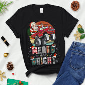 Frohe und helle Weihnachten, Weihnachten Auto T - T-Shirt