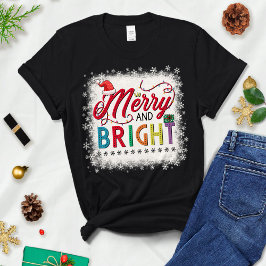 Frohe und helle Weihnachten, Weihnachten der Frau T-Shirt