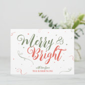 Frohe und helle Weihnachten Weihnachten Weihnachte (Stehend Vorderseite)