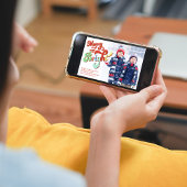 Frohe und helle Weihnachten Zwei Foto