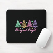 Frohe und helle Weihnachtsbaum Merry Xmas Girl Wo Mousepad (Mit Mouse)