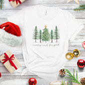 Frohe und helle Weihnachtsbaume Shirt