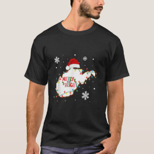 Frohe und helle Weihnachtsbeleuchtung Weihnachten  T-Shirt